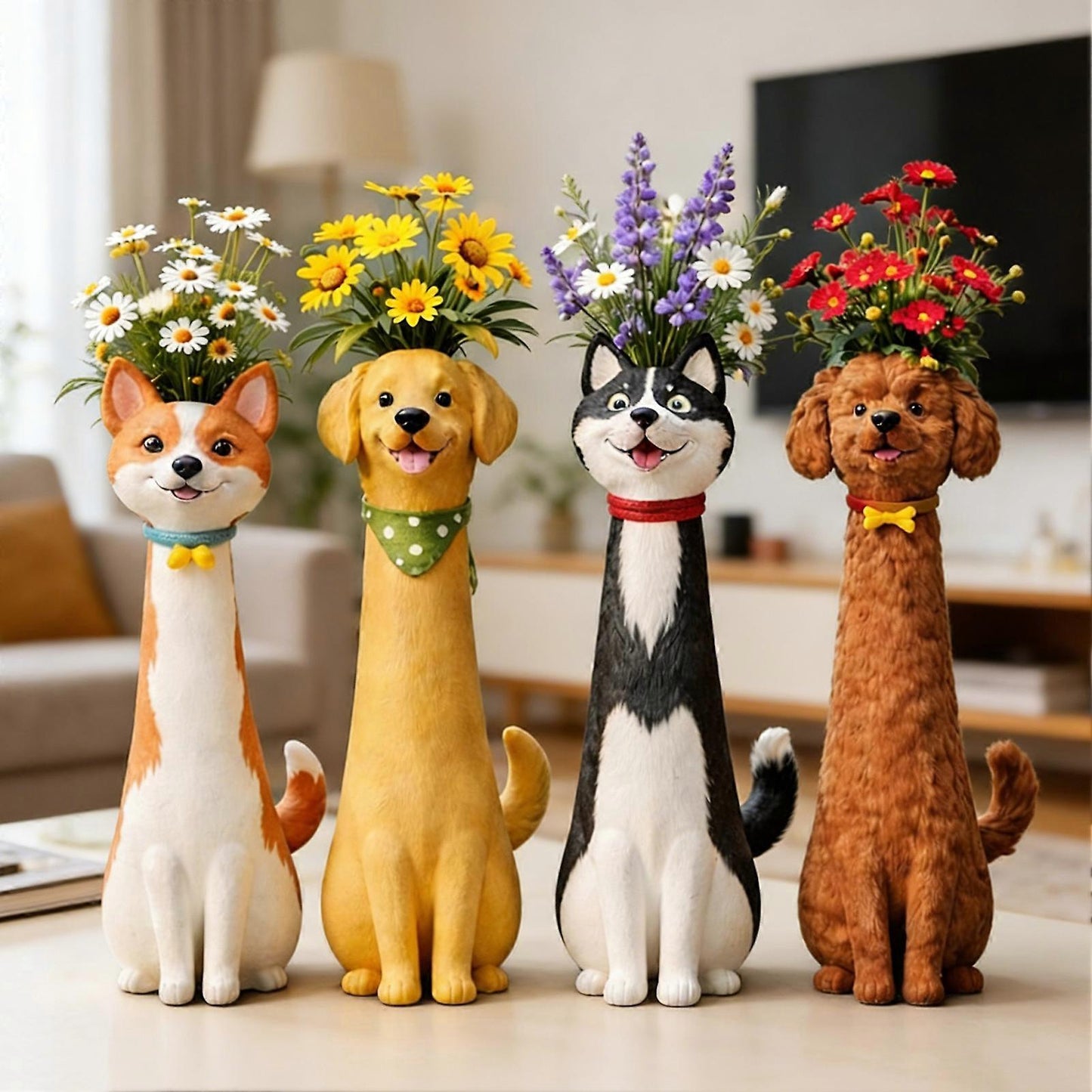 Dog Vases